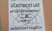Fyzikální olympiáda aneb úspěch Vojty Miškovského