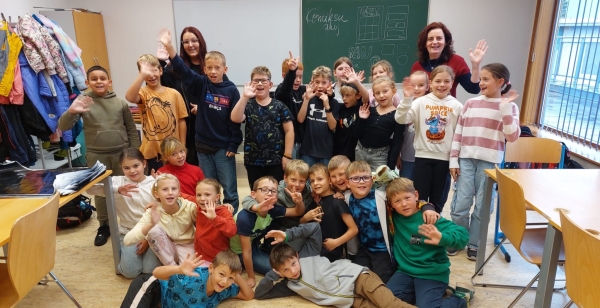 3. B v knihovně na 2. dílu komiksové dílny