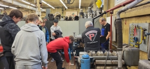 9.A a 9.B na prohlídce SŠ lodní dopravy a technických řemesel