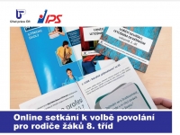 On-line setkání k volbě povolání pro rodiče žáků 8. tříd
