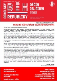 Sokolský běh - pozvánka