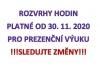 Rozvrhy hodin platné od 30. 11. 2020