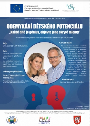 Webinář pro rodiče: "Odemykání dětského potenciálu"